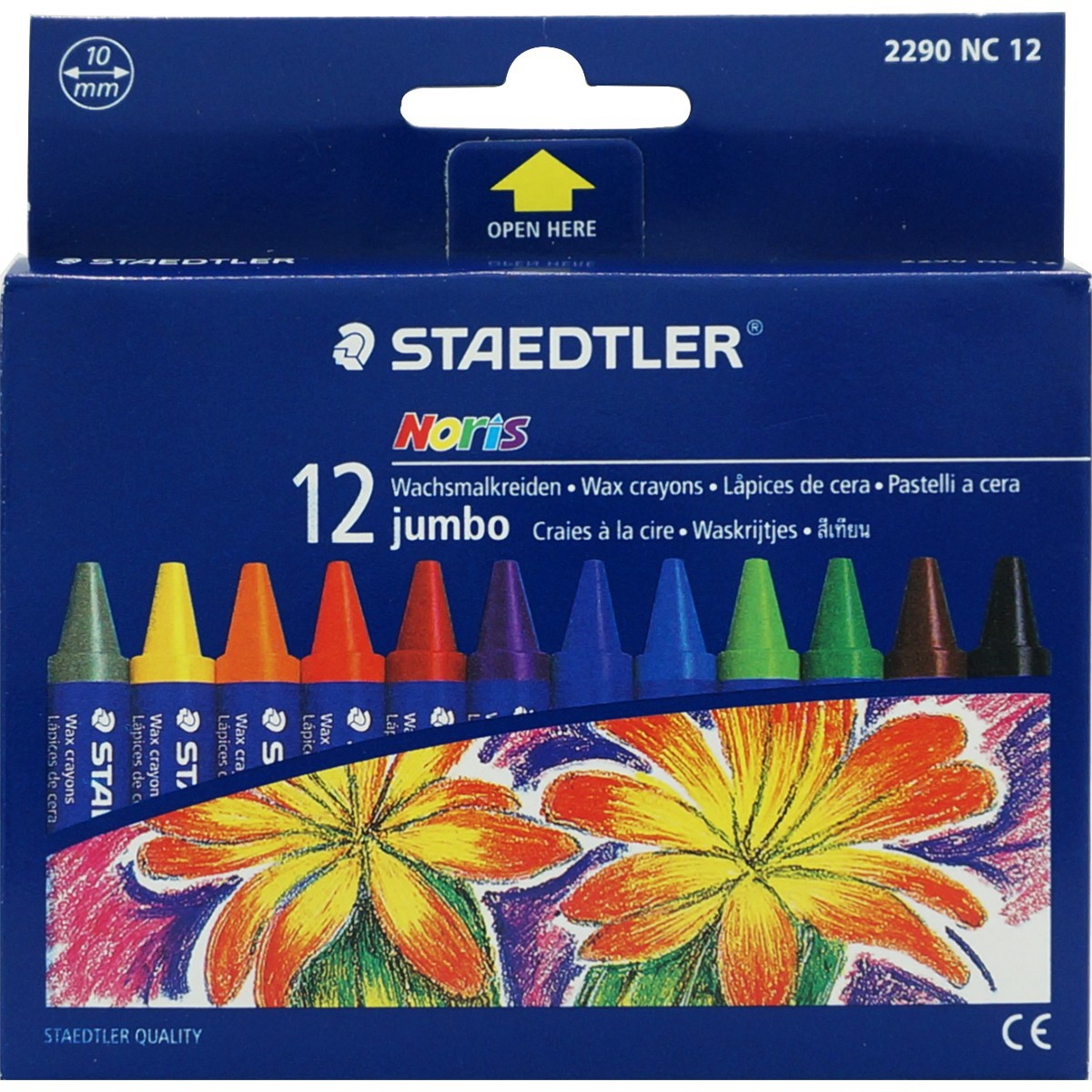 STAEDTLER Crayons, STAEDTLER "Noris Jumbo 229", 8 different  colours